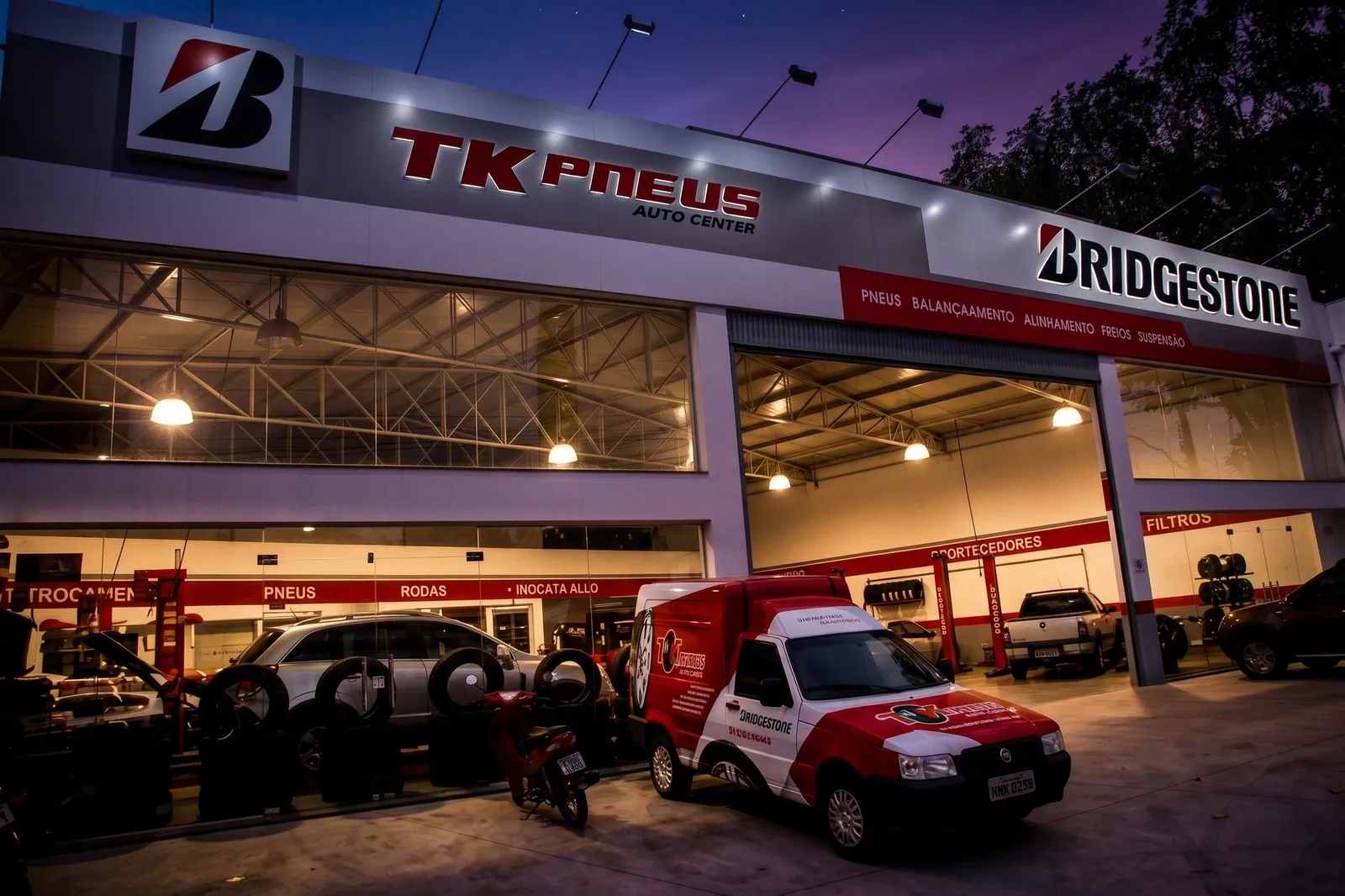 TK Pneus Lajeado, Fachada