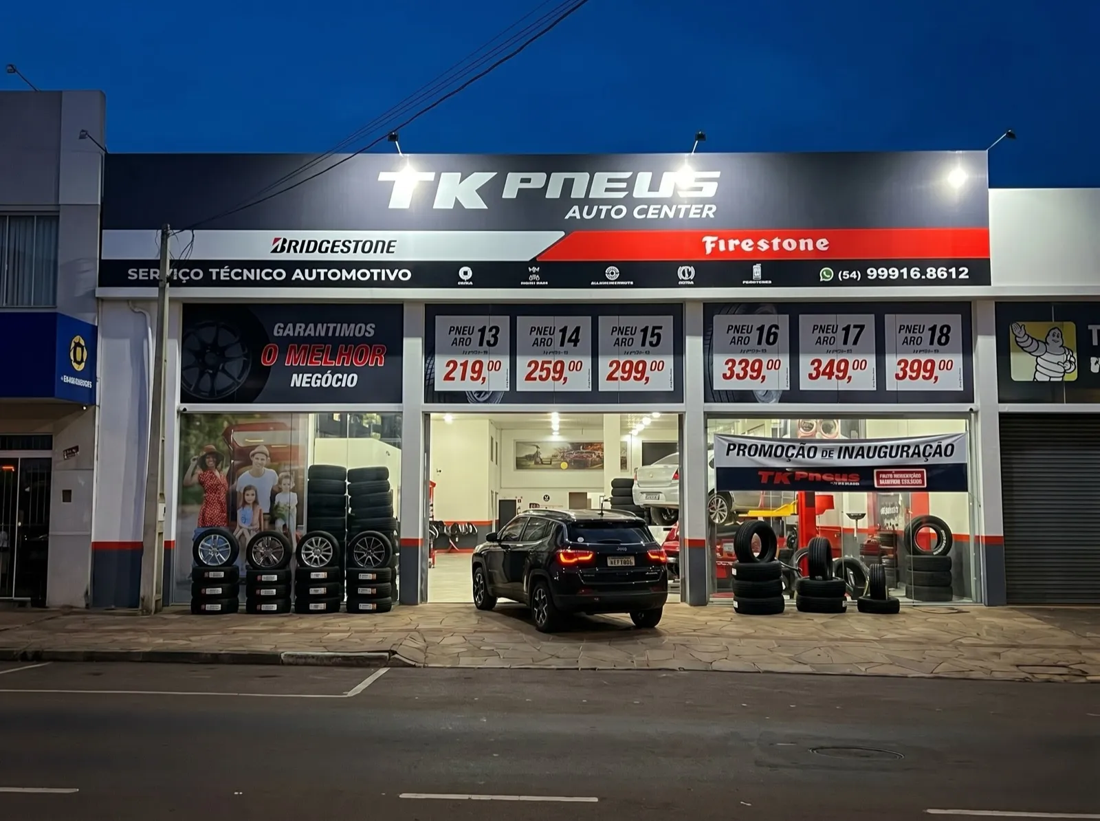 TK Pneus Passo Fundo, Fachada
