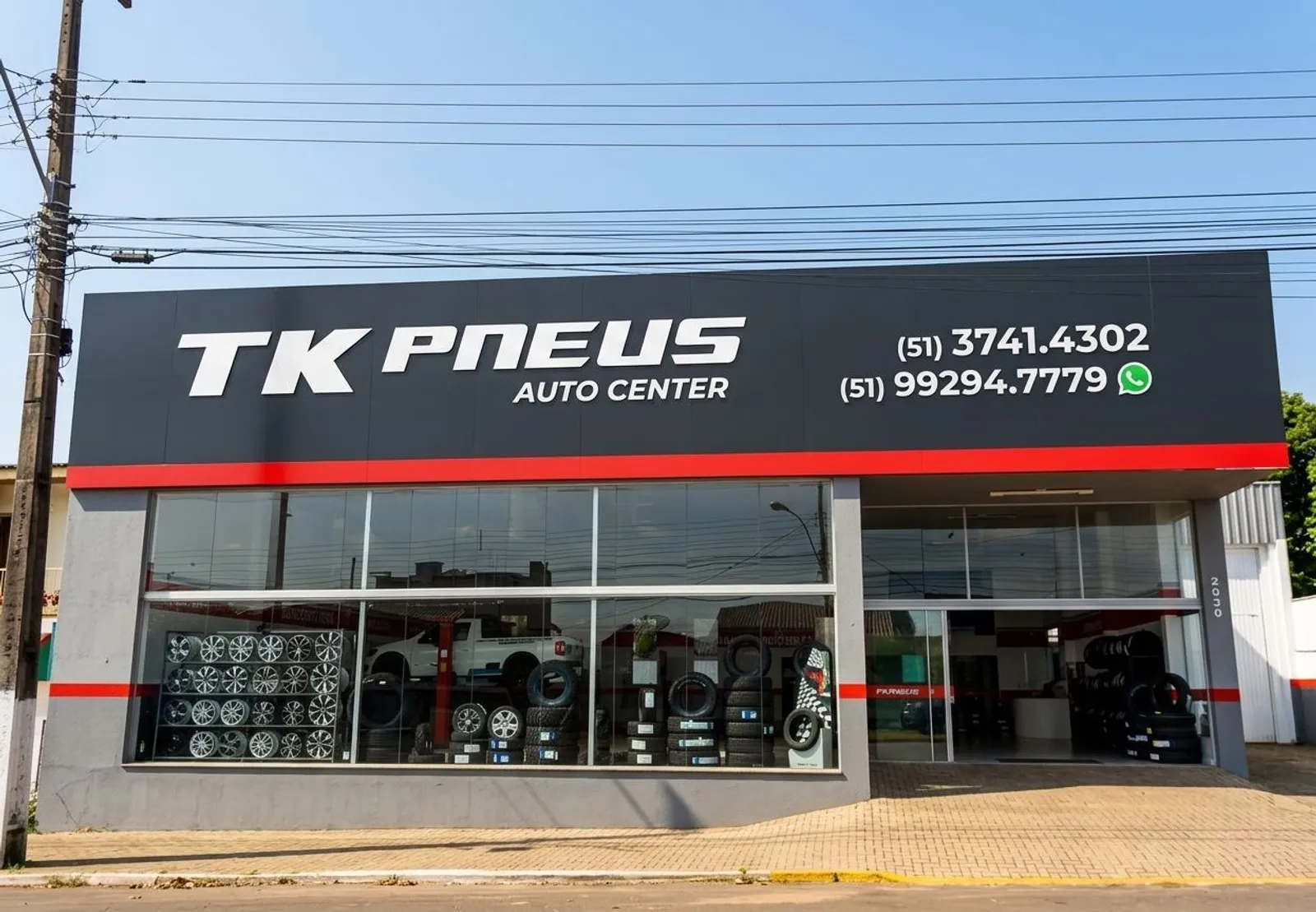 TK Pneus Venâncio Aires, Fachada